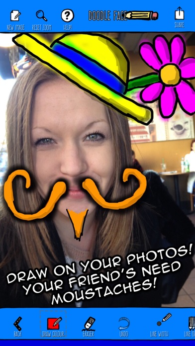 How to cancel & delete Doodle Face! Draw something silly on your photos! from iphone & ipad 3