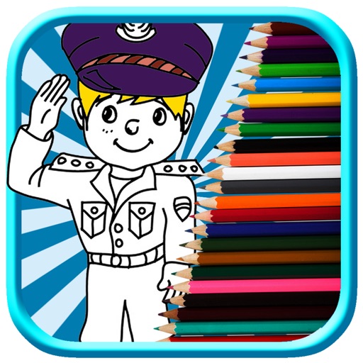 Coloring Book Cratf Police Game For Kids Version iOS App