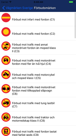 Vägmärken Sverige(圖4)-速報App