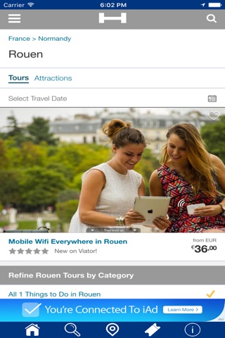 Rouen Hotels + Compare and Booking Hotel for Tonight with map and travel tour screenshot 2