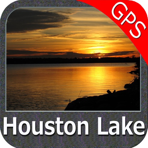 Lake Houston Texas GPS fishing map offline