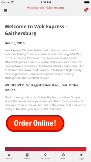 Wok Express - Gaithersburg(圖1)-速報App