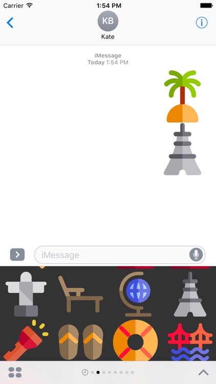 Travel Stickers - Places Emojis for iMessage App