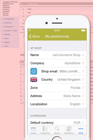 Store Admin for osCommerce Shop screenshot 4