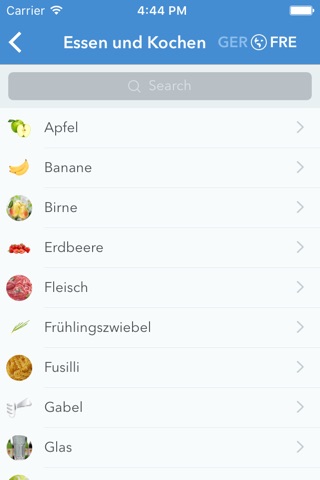 Visual Dictionary — Deutsch – Französisch Bildwörterbuch mit Übersetzung und Aussprache screenshot 4