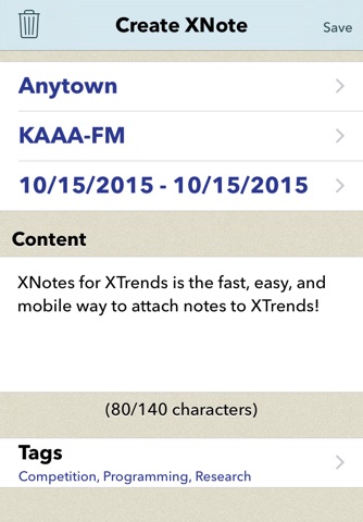 XNotes for XTrends screenshot 3