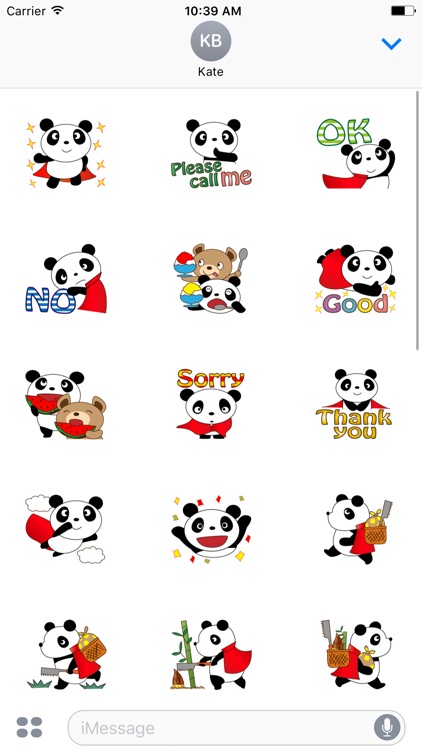 Pandaman Flying Animated Sticker