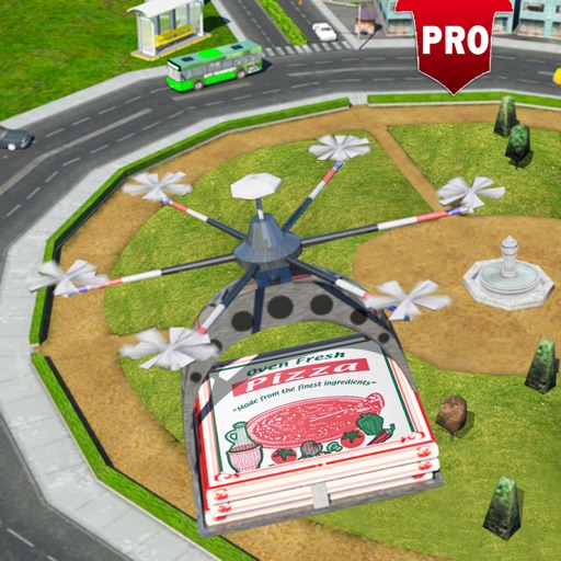 Futuristic Drone Pizza Delivery 3D Simulator: PRO icon