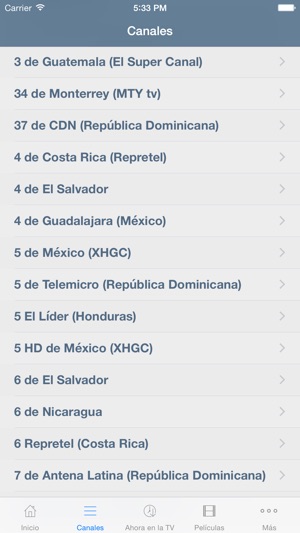 Televisión de Guatemala Guía