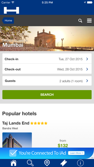 Mumbai對於今晚與地圖和旅行遊覽比較和預訂酒店(圖1)-速報App