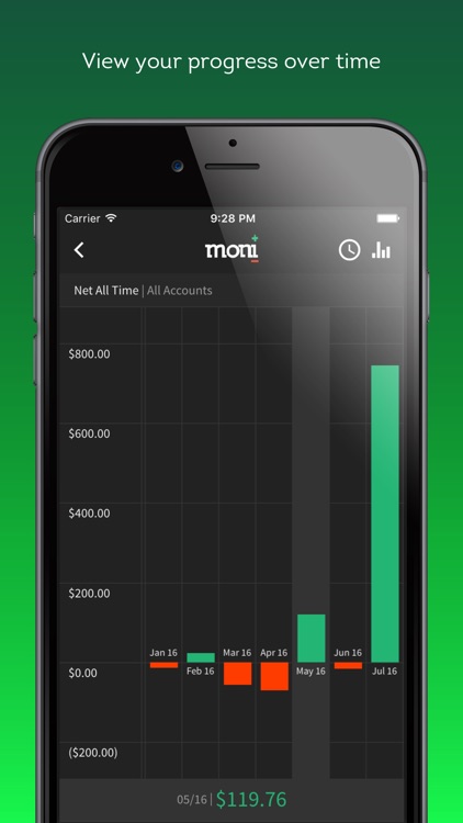 Track spending and manage personal finances with Moni (checkbook) screenshot-3