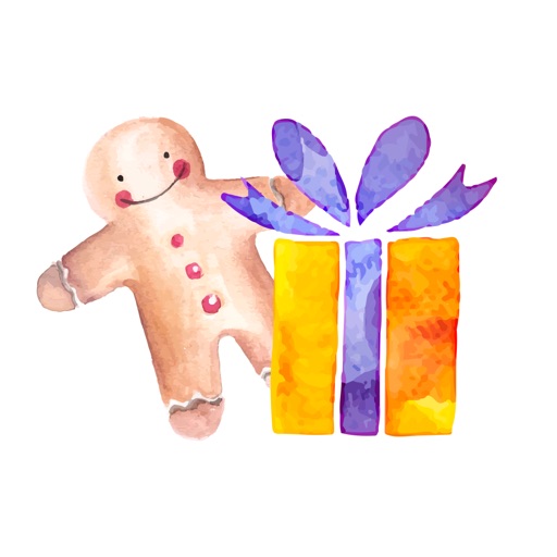 Merry Christmas Sticker Pack 7 - Watercolor items icon