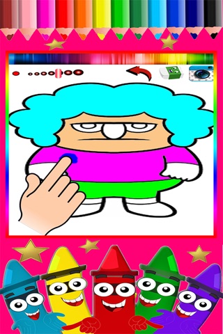 Coloring Fun kids coloring book paintbox Clarence games free edition screenshot 2