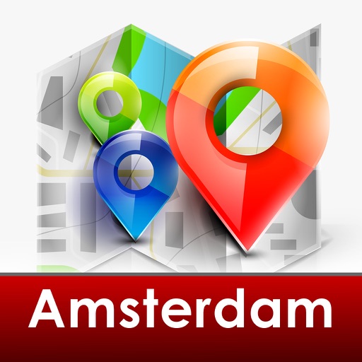 Amsterdam travel guide - city map and walks icon