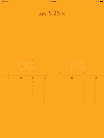 ABV Calculator - náhled