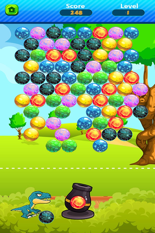 Dinosaur Shooting Games Dino Eggs Bubble Shooter screenshot 3