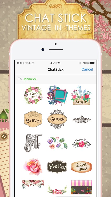 Vintage Emoji Stickers Keyboard Themes ChatStick