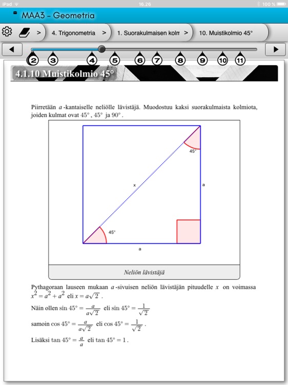 eMath MAA7: Trigonometriset funktiot