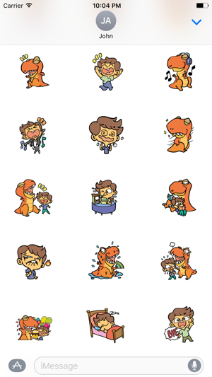 Justin and his Dinosaur sticker pack(圖1)-速報App