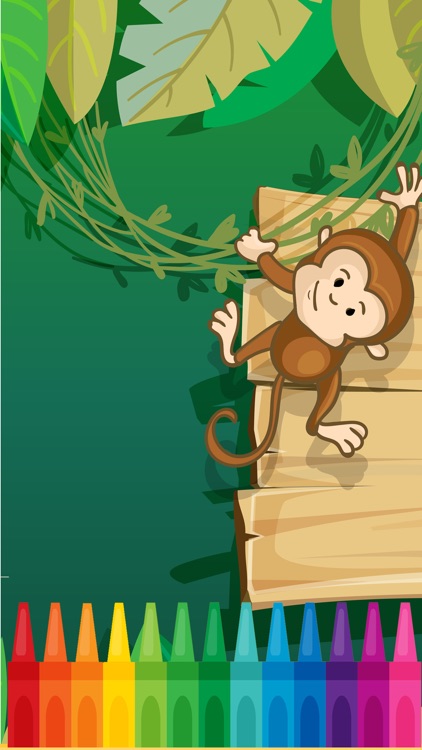 Monkeys Coloring Fun for kids the Fifth Edition