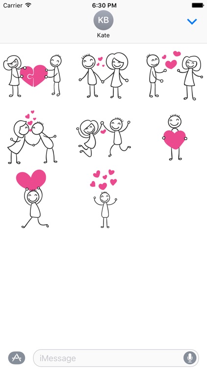 Couples In Love Stickers for iMessage