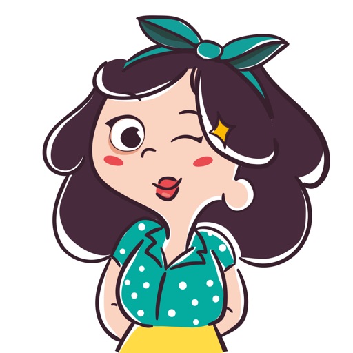 Alice Pinup - Pretty Young Woman Stickers Pack icon