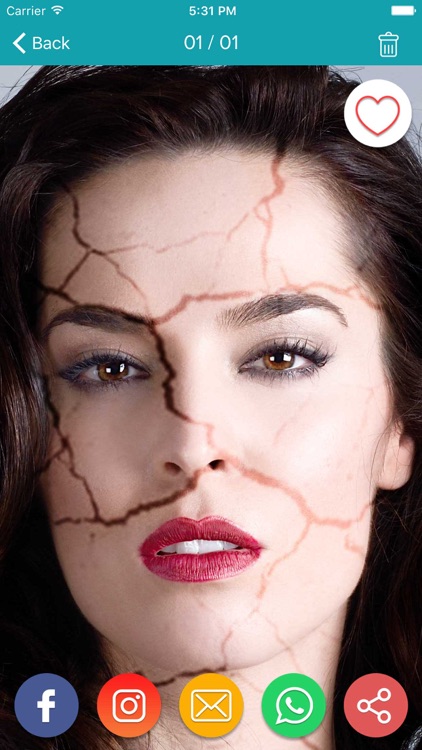 Crack Effect On Face Maker & Photo Editor screenshot-4