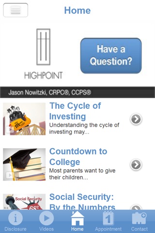 Jason Nowitzki - High Point Advisors screenshot 2