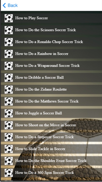 Soccer Tricks and Skills - Learn How To Play Soccer screenshot-4