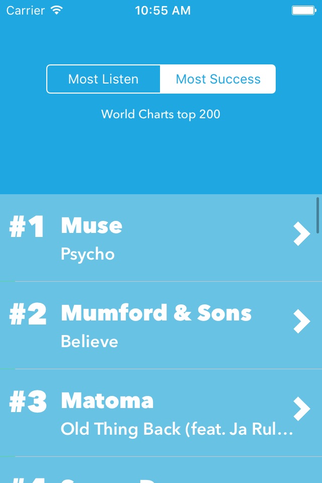 Music Top 200 Charts screenshot 2