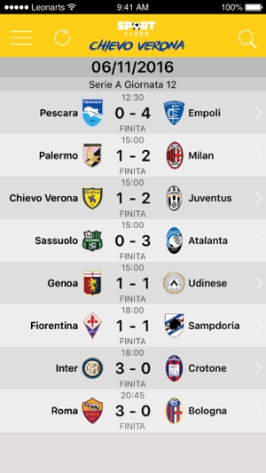 SportFlash Chievo Verona(圖3)-速報App