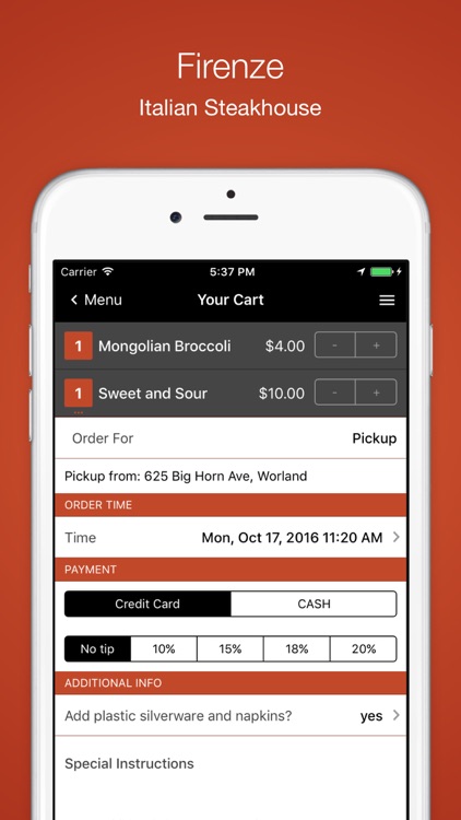 Firenze Italian Steakhouse screenshot-3