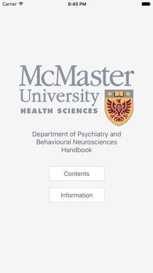 McMaster Psychiatry Handbook(圖1)-速報App