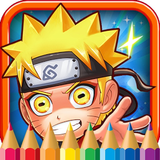 Cartoon Characters Coloring Page Naruto Edition