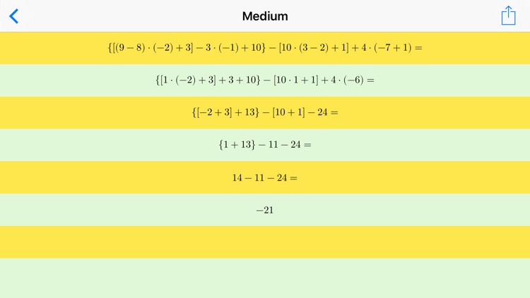 Mathematical Expressions - Generator and Solver screenshot-3