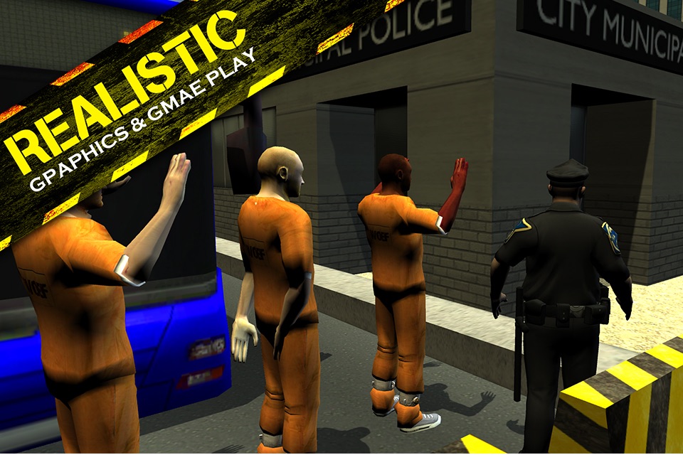 Police Bus Prisoner Transport – City vehicle driving & parking simulator game screenshot 3