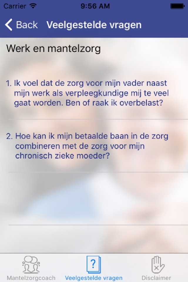 Mantelzorgcoach screenshot 3