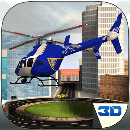 Police Helicopter Pilot Chase Cars 3D Game icon