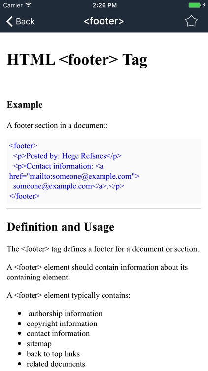 HTML5 Reference - Html development manual