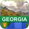 Georgia offline map mobile application