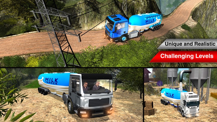 Off-Road Dairy Milk Tanker Transport Driver screenshot-4