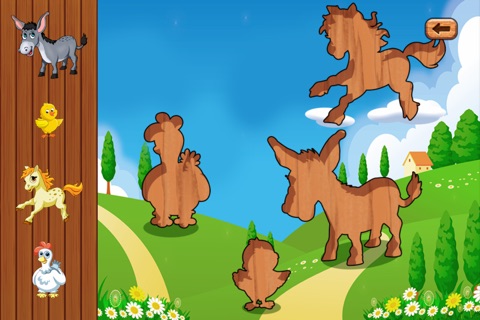 Nice Farm Animals Game - Matching pieces and jigsaw Puzzles for Toddlers, Kids and preschoolers screenshot 2