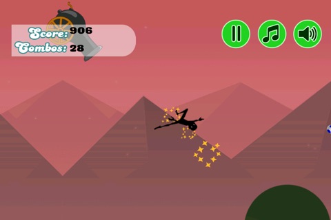 The Black Stickman Jumping Adventure - cool speed racing adventure game screenshot 2