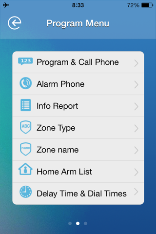 Nemaxx K2 Alarm system screenshot 2