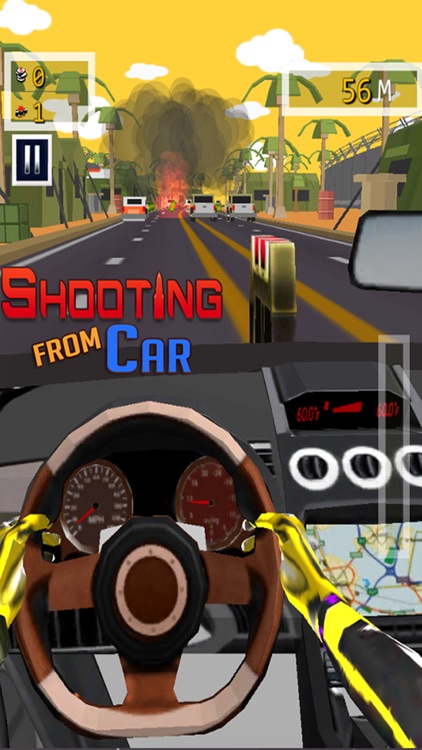 Shooting From Car - Free Car Racing & Shooting