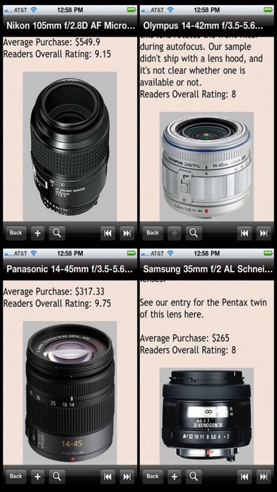 Camera Lens Bible review screenshots