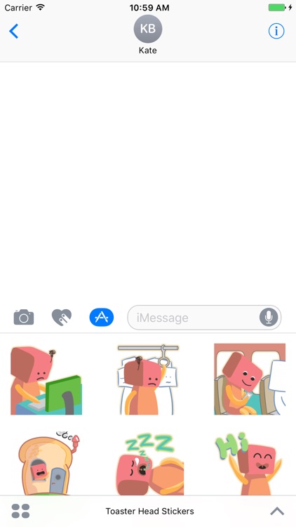 Toaster Head Stickers