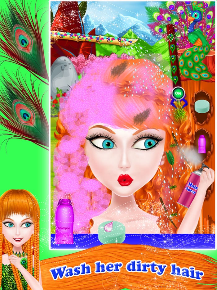 童话 公主 孔雀