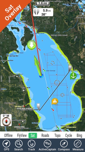 Lake George New York GPS fishing map offline(圖2)-速報App