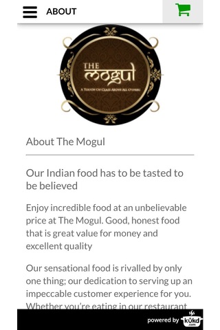The Mogul Indian Takeaway screenshot 4